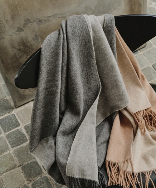 専用です。ショール　その２ ダブルフェイスウールストール（ストール/ショール）｜anuans（ア