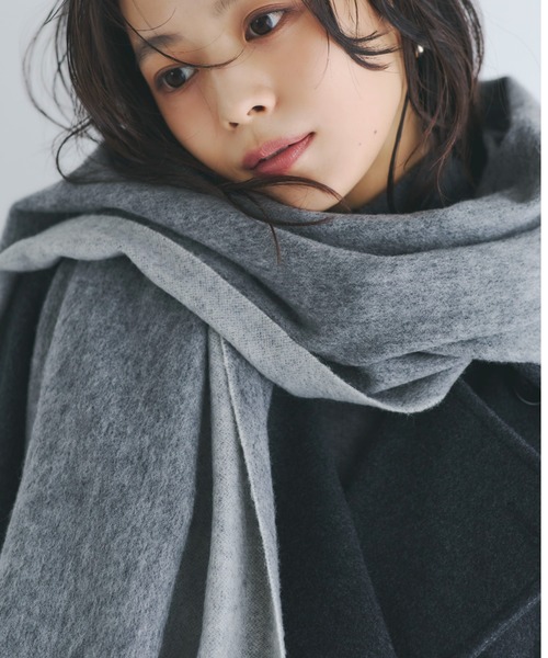 ダブルフェイスウールストール（ストール/ショール）｜anuans（ア