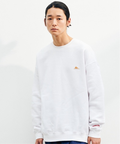 KELTY(ケルティ)の「KELTY MINI LOGO CREW NECK SWEAT(スウェット・メンズ・ベージュ/ホワイト/グレー/ブラック・M/L/XL)」の5枚目の写真