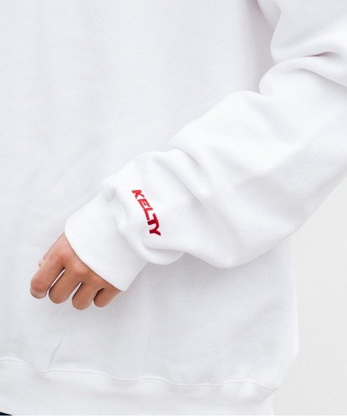 KELTY(ケルティ)の「KELTY MINI LOGO CREW NECK SWEAT(スウェット・メンズ・ベージュ/ホワイト/グレー/ブラック・M/L/XL)」の7枚目の写真