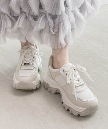 RANDA（ランダ）の「2WAY モノグラムプレートボリュームソールスニーカー（スニーカー）」