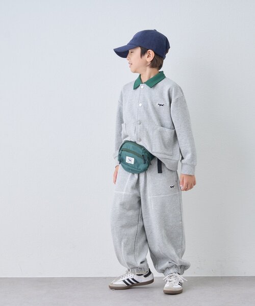 PENNEYS（ぺニーズ）の「【WEB限定】【KIDS】【FOX×TYPY】配色ステッチスウェットパンツ（スウェットパンツ・キッズ・グレー/ブラウン/ブラック・110/130/150）」の18枚目の写真
