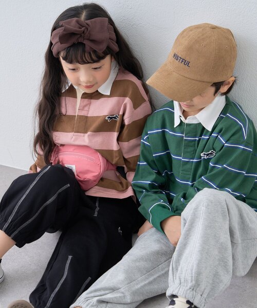 PENNEYS（ぺニーズ）の「【WEB限定】【KIDS】【FOX×TYPY】配色ステッチスウェットパンツ（スウェットパンツ・キッズ・グレー/ブラウン/ブラック・110/130/150）」の22枚目の写真