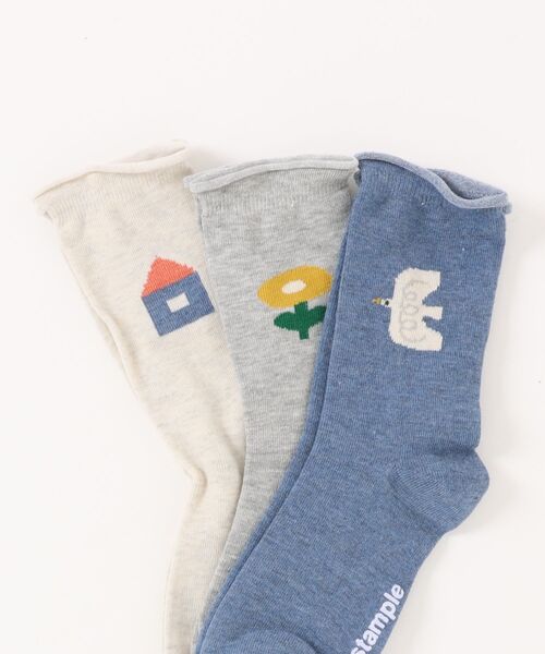 stample（スタンプル）の「バードハウス　メランジクルーソックス【3足セット】（ソックス/靴下・キッズ・A・S/M/L/LL）」の5枚目の写真