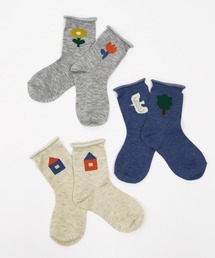 stample | バードハウス　メランジクルーソックス【3足セット】(ソックス/靴下)