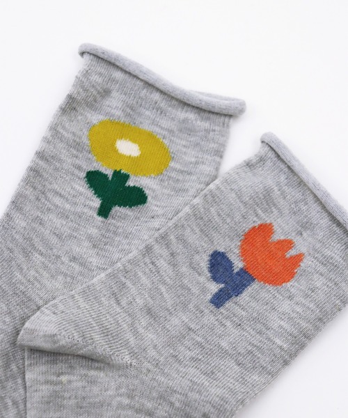 stample（スタンプル）の「バードハウス　メランジクルーソックス【3足セット】（ソックス/靴下・キッズ・A・S/M/L/LL）」の2枚目の写真