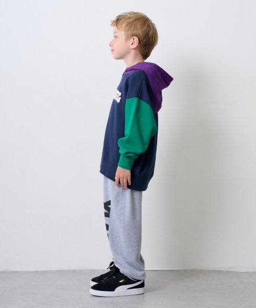 XLARGE KIDS（エクストララージキッズ）の「カラーブロックロゴパーカー（パーカー・キッズ・トップグレー/ネイビー・140cm/100cm/110cm/130cm/90cm/120cm）」の13枚目の写真