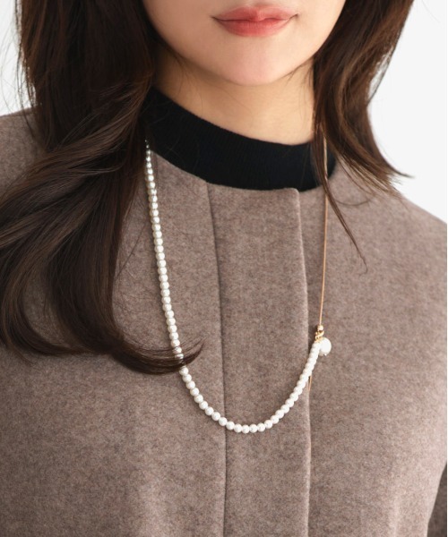 RUIRUE BOUTIQUE（ルイルエブティック）の「ニットメルトン コクーン ペプラム ショートコート ｜ アウター / ウールコート / コート / ショート丈コート / ニットメルトンコート（その他アウター・レディース・グレー/モカ/ブラック・L/M）」の20枚目の写真