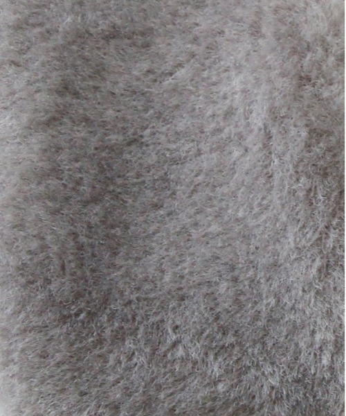 RUIRUE BOUTIQUE（ルイルエブティック）の「ニットメルトン コクーン ペプラム ショートコート ｜ アウター / ウールコート / コート / ショート丈コート / ニットメルトンコート（その他アウター・レディース・グレー/モカ/ブラック・L/M）」の9枚目の写真