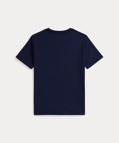 POLO RALPH LAUREN CHILDRENSWEAR(ポロ ラルフ ローレン チルドレンズウェア)の「コットン ジャージー クルーネック Tシャツ(Tシャツ/カットソー・キッズ・ネイビー系1・L/M/S/XL)」の4枚目の写真