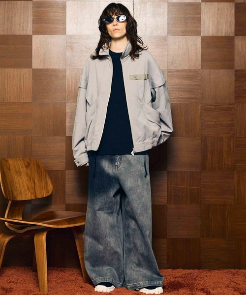 セール】《UNISEX》Prime-Over Curved Switching Blouson/プライム