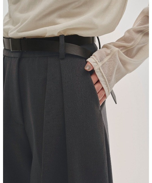 TODAYFUL（トゥデイフル）の「TODAYFUL Bonding Wide Trousers 12420710（その他パンツ・レディース・ブラウン/ブラック/チャコールグレー・36/38）」の11枚目の写真