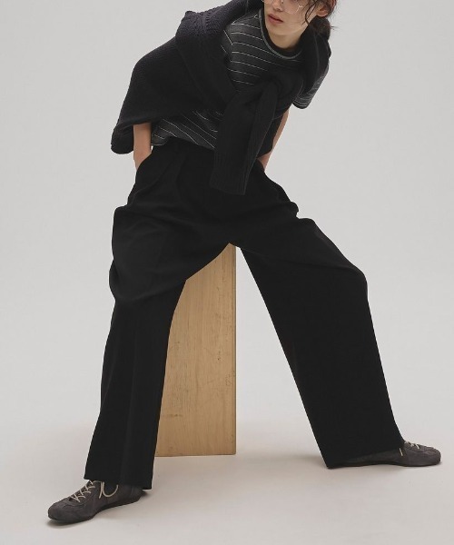 TODAYFUL（トゥデイフル）の「TODAYFUL Bonding Wide Trousers 12420710（その他パンツ・レディース・ブラウン/ブラック/チャコールグレー・36/38）」の15枚目の写真