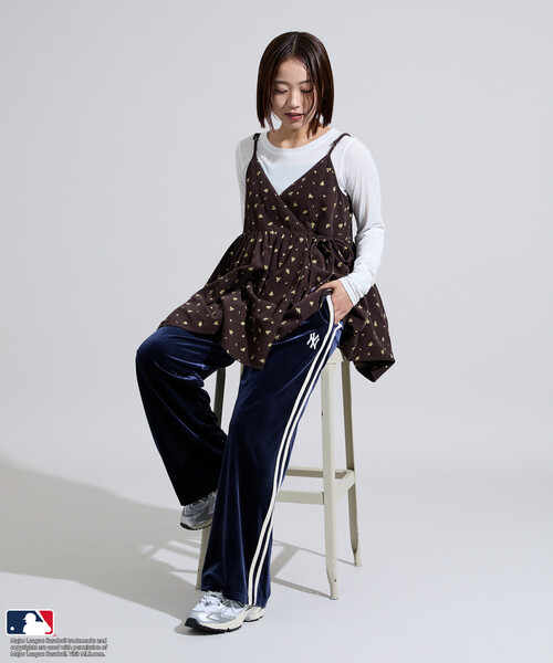 セール】限定展開 MLB/エムエルビー MLB ベロアトラックパンツ