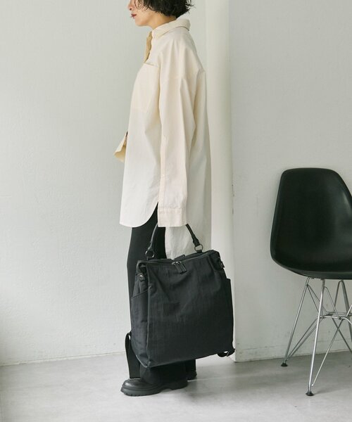 撥水/A4サイズ対応/リバイバル》スクエアリュック（バックパック