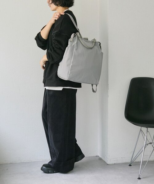 撥水/A4サイズ対応/リバイバル》スクエアリュック（バックパック