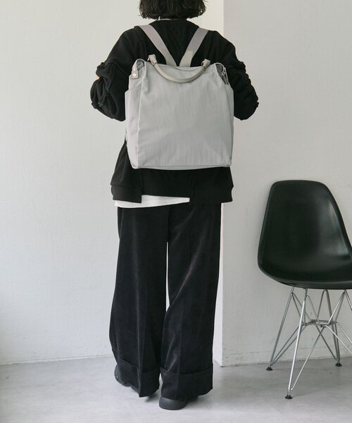 撥水/A4サイズ対応/リバイバル》スクエアリュック（バックパック