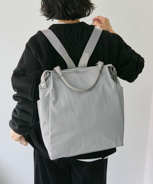 撥水/A4サイズ対応/リバイバル》スクエアリュック（バックパック