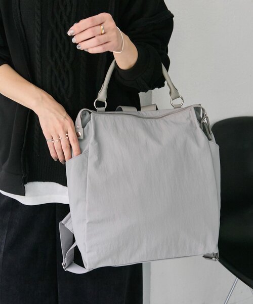 撥水/A4サイズ対応/リバイバル》スクエアリュック（バックパック