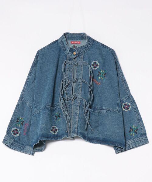 チャイハネ(チャイハネ)の「【チャイハネ】ディルバル チャイナボタンシャツ(シャツ/ブラウス・レディース・ライトブルー/ダークブルー・FREE)」の12枚目の写真