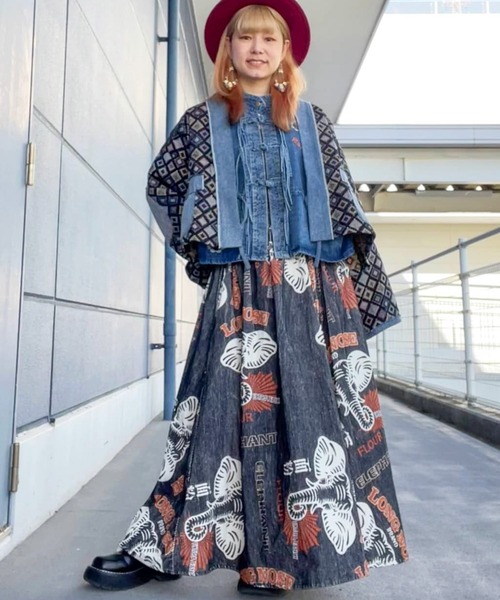 チャイハネ(チャイハネ)の「【チャイハネ】ディルバル チャイナボタンシャツ(シャツ/ブラウス・レディース・ライトブルー/ダークブルー・FREE)」の5枚目の写真