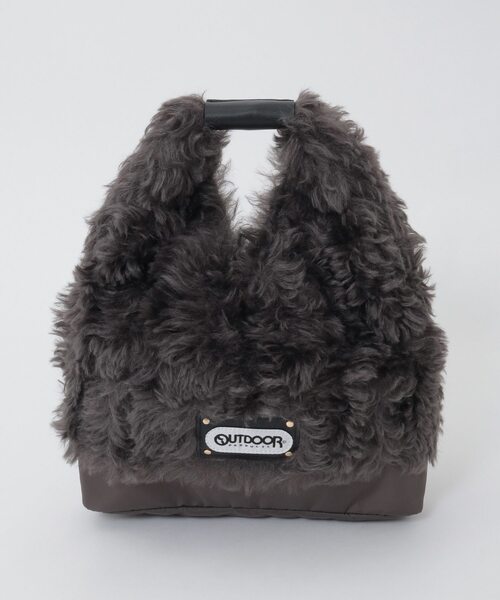 SOFFITTO（ソフィット）の「【RISLEY×OUTDOOR(リズレイ×アウトドア)】［R2503-TFB39］（ショルダーバッグ・レディース・ベージュ/チャコールグレー・FREE）」の2枚目の写真