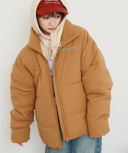 mihns closet（ミンズクローゼット）の「【mihns closet/ミンズクローゼット】 スタンドカラー パデッド ボリューム ストレッチ ダウンブルゾン（ダウンジャケット/コート・メンズ・ブラック/ブラック系その他2/セージグリーン/ブラック系その他/クリアブラック/ネイビー/ベージュ/オフホワイト・S/L/LL/M）」の6枚目の写真