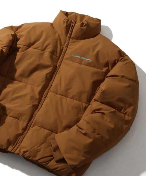 mihns closet（ミンズクローゼット）の「【mihns closet/ミンズクローゼット】 スタンドカラー パデッド ボリューム ストレッチ ダウンブルゾン（ダウンジャケット/コート・メンズ・ブラック/ブラック系その他2/セージグリーン/ブラック系その他/クリアブラック/ネイビー/ベージュ/オフホワイト・S/L/LL/M）」の20枚目の写真