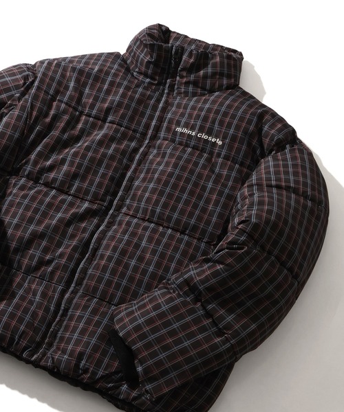 mihns closet（ミンズクローゼット）の「【mihns closet/ミンズクローゼット】 スタンドカラー パデッド ボリューム ストレッチ ダウンブルゾン（ダウンジャケット/コート・メンズ・ブラック/ブラック系その他2/セージグリーン/ブラック系その他/クリアブラック/ネイビー/ベージュ/オフホワイト・S/L/LL/M）」の18枚目の写真