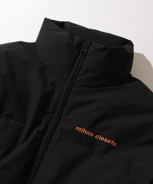 mihns closet（ミンズクローゼット）の「【mihns closet/ミンズクローゼット】 スタンドカラー パデッド ボリューム ストレッチ ダウンブルゾン（ダウンジャケット/コート・メンズ・ブラック/ブラック系その他2/セージグリーン/ブラック系その他/クリアブラック/ネイビー/ベージュ/オフホワイト・S/L/LL/M）」の11枚目の写真