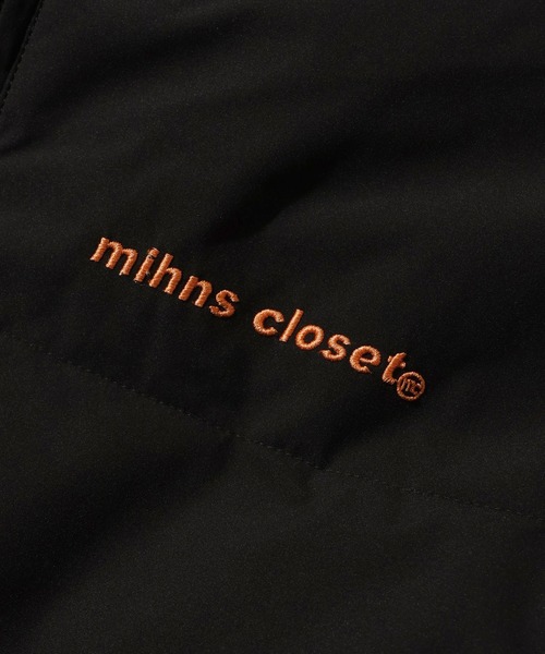 mihns closet（ミンズクローゼット）の「【mihns closet/ミンズクローゼット】 スタンドカラー パデッド ボリューム ストレッチ ダウンブルゾン（ダウンジャケット/コート・メンズ・ブラック/ブラック系その他2/セージグリーン/ブラック系その他/クリアブラック/ネイビー/ベージュ/オフホワイト・S/L/LL/M）」の12枚目の写真