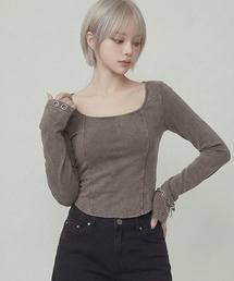 DURAS（デュラス）の「メタルパーツデザインカットソー（Tシャツ/カットソー）」