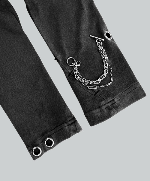 DURAS(デュラス)の「メタルパーツデザインカットソー(Tシャツ/カットソー・レディース・ピンク/ブラウン/ブラック・FREE)」の4枚目の写真