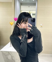 DURAS（デュラス）の「メタルパーツデザインカットソー（Tシャツ/カットソー）」