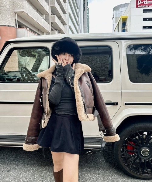 DURAS(デュラス)の「メタルパーツデザインカットソー(Tシャツ/カットソー・レディース・ピンク/ブラウン/ブラック・FREE)」の17枚目の写真