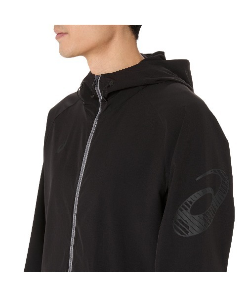 ASICS(アシックス)の「アシックス ASICS はっ水ストレッチウーブンフーディー(ジャージ・メンズ・ネイビー/ブラック・LL/M/L)」の16枚目の写真