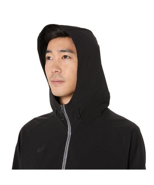 ASICS(アシックス)の「アシックス ASICS はっ水ストレッチウーブンフーディー(ジャージ・メンズ・ネイビー/ブラック・LL/M/L)」の18枚目の写真