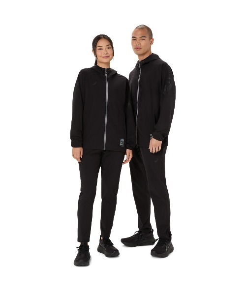 ASICS(アシックス)の「アシックス ASICS はっ水ストレッチウーブンフーディー(ジャージ・メンズ・ネイビー/ブラック・LL/M/L)」の19枚目の写真
