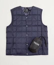 ダウンベスト（ブルー・ネイビー/青色系・保湿）ファッション通販