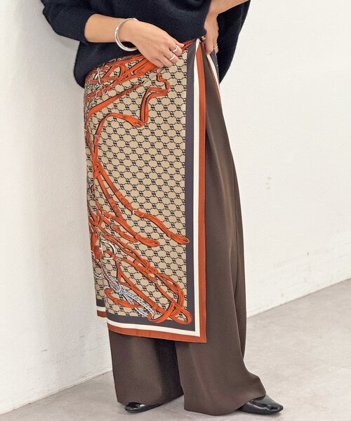 セール】【コーデが垢抜ける】リバーシブルスカーフ（バンダナ