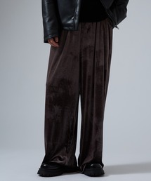 improves | ベロア素材 ワイド イージーパンツ(その他パンツ)