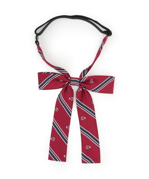 LOVETOXIC（ラブトキシック）の「【卒服・セレモニー】レジメンタル柄細リボンタイ（その他小物・キッズ・ブラック/アイボリー/モスグリーン/エンジ/ネイビー/ベージュ・F）」の15枚目の写真