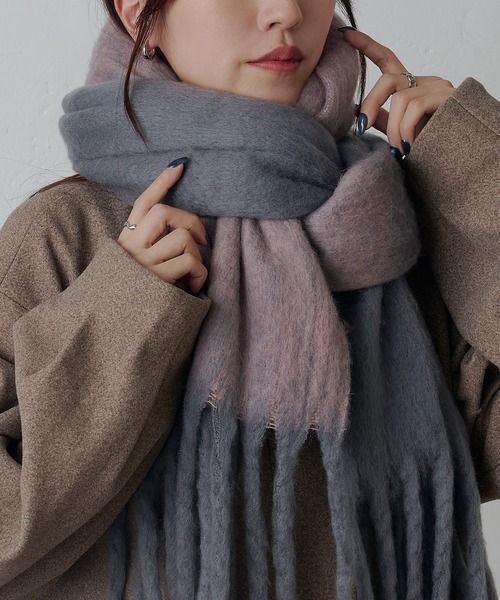 バイカラーメランジマフラー（マフラー）｜COLONY 2139（コロニー