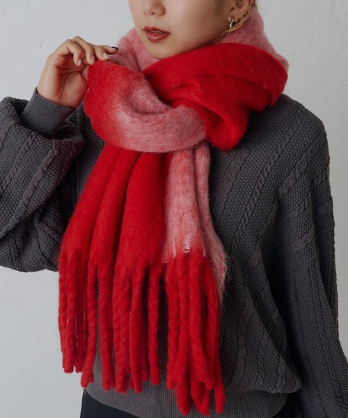 バイカラーメランジマフラー（マフラー）｜COLONY 2139（コロニー