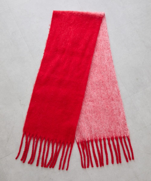 COLONY 2139(コロニートゥーワンスリーナイン)の「バイカラーメランジマフラー(マフラー・レディース・レッド/グレー・FREE)」の11枚目の写真