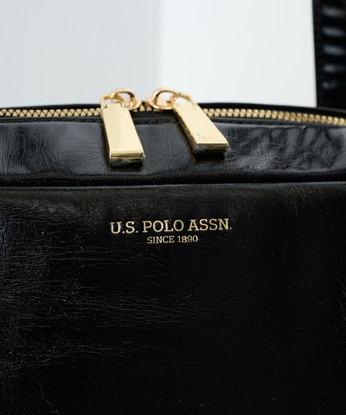 U.S. POLO ASSN.（ユーエスポロアッスン）の「【U.S. POLO ASSN.】≪別注≫ スクエアボストンバッグ（ボストンバッグ・レディース・バーガンディー/ブラック/アイボリー・FREE）」の9枚目の写真
