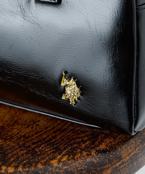 U.S. POLO ASSN.（ユーエスポロアッスン）の「【U.S. POLO ASSN.】≪別注≫ スクエアボストンバッグ（ボストンバッグ・レディース・バーガンディー/ブラック/アイボリー・FREE）」の10枚目の写真