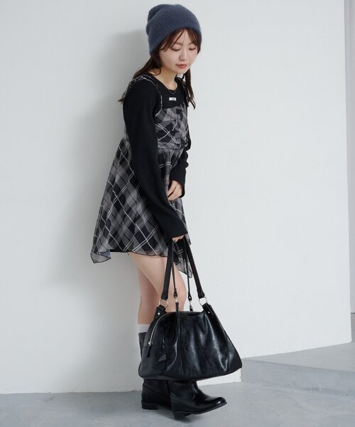 Kastane(カスタネ)の「【オンライン限定カラー】セパレートミドルBAG(トートバッグ・レディース・ブラック/ブラウン/ダークブラウン/ベージュ・FREE)」の18枚目の写真