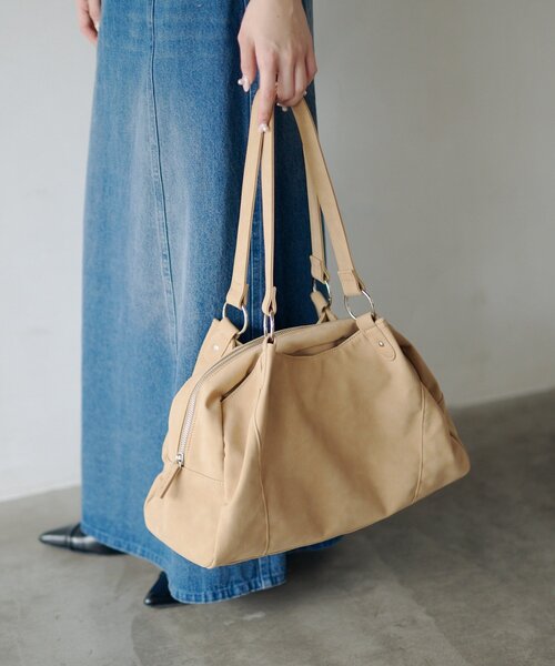 Kastane（カスタネ）の「【3.21(土)0:00新色発売】セパレートミドルBAG（トートバッグ・レディース・ブラック/ブラウン/ダークブラウン/ベージュ・FREE）」の14枚目の写真