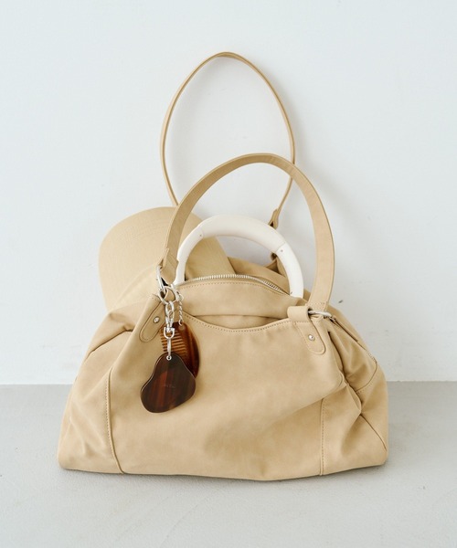 Kastane（カスタネ）の「【3.21(土)0:00新色発売】セパレートミドルBAG（トートバッグ・レディース・ブラック/ブラウン/ダークブラウン/ベージュ・FREE）」の4枚目の写真